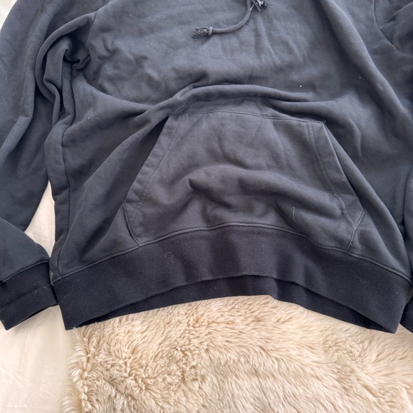 SALE ⬇️ OAK + FORT Black relaxed fit Hoodie - L - Picture 5 of 10